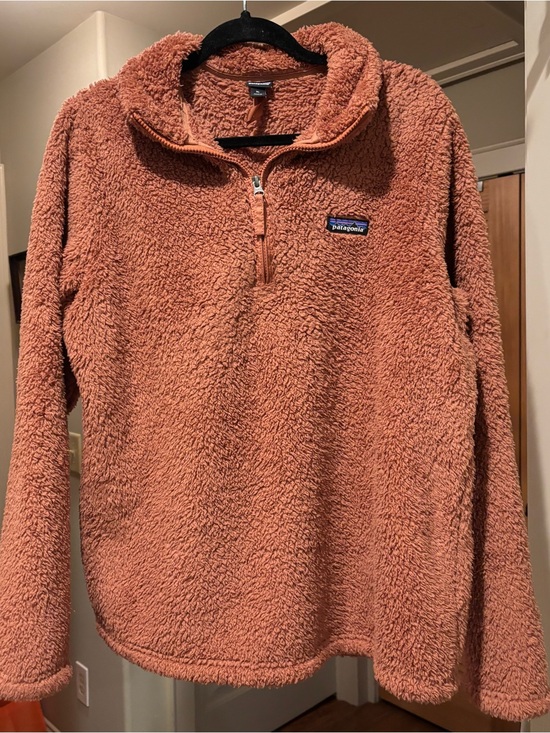 Patagonia Jackets & Blazers - Patagonia Sherpa Quarter-Zip Pullover - Rust/Orange
